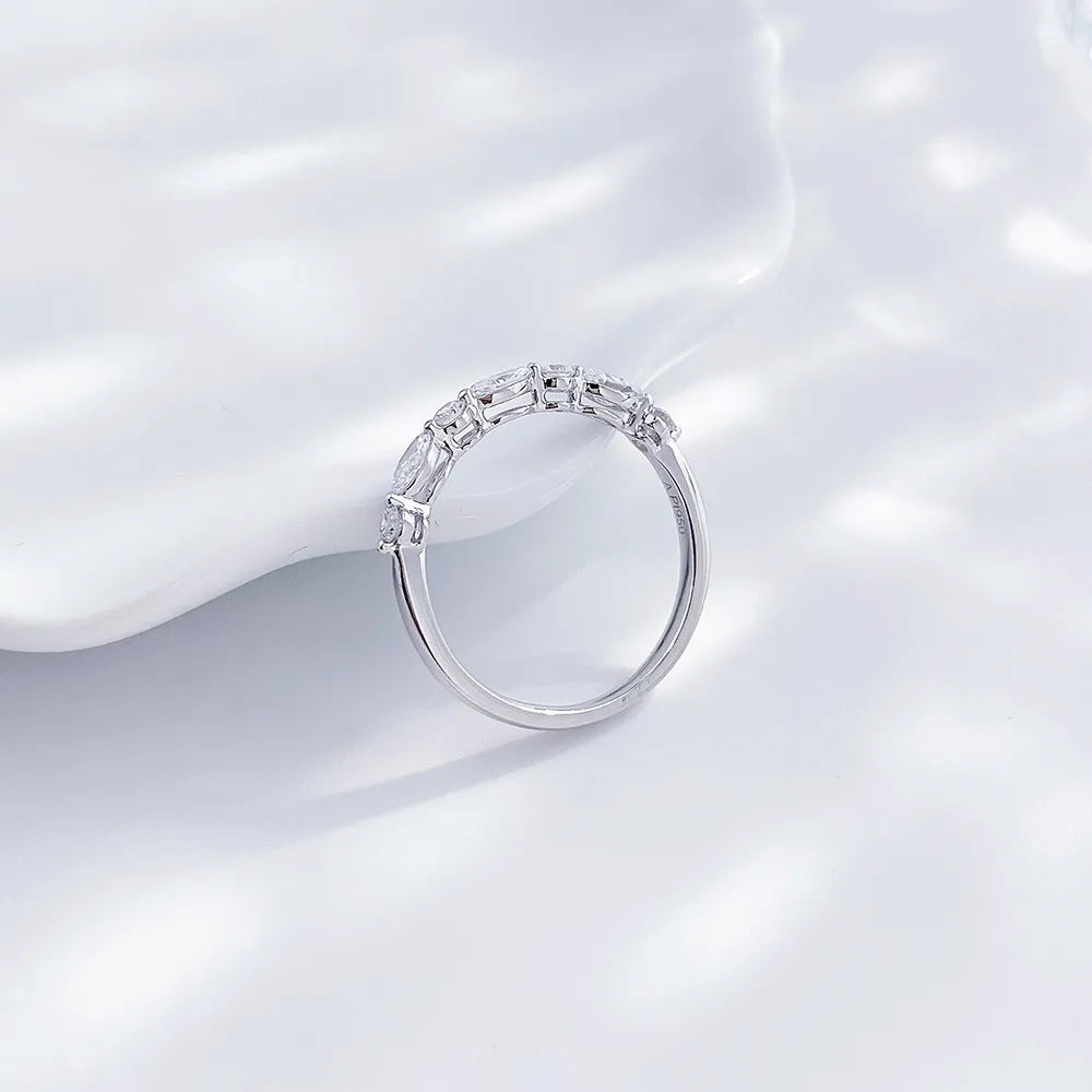 0.52 ctw Celestial Marquise-Cut Lab-Grown Diamond Band in PT950 Platinum