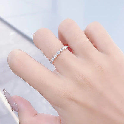 0.52 ctw Celestial Marquise-Cut Lab-Grown Diamond Band in PT950 Platinum