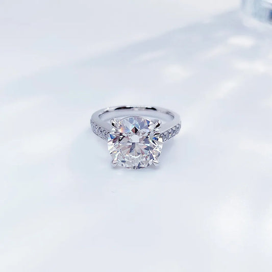 1.02 ct Celestial Four-Prong Round-Cut Lab-Grown Diamond Ring in PT950 Platinum – APYFR0141-PT