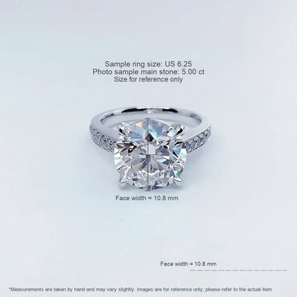 1.02 ct Celestial Four-Prong Round-Cut Lab-Grown Diamond Ring in PT950 Platinum – APYFR0141-PT