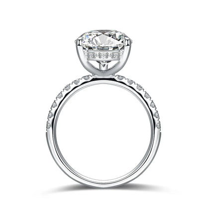 5.5 ct Statement Three-Prong Pear-Cut Lab-Grown Diamond Ring in PT950 Platinum – APYFR0156-PT