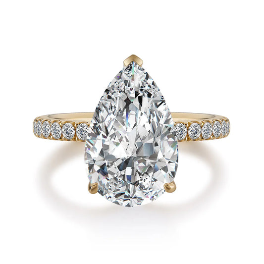 5.3 ct Celestial Pear-Cut Lab-Grown Diamond Ring in 18K Yellow Gold – APYFR0156-Y