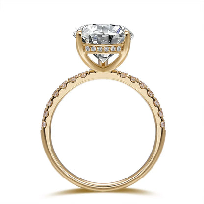 5.3 ct Celestial Pear-Cut Lab-Grown Diamond Ring in 18K Yellow Gold – APYFR0156-Y