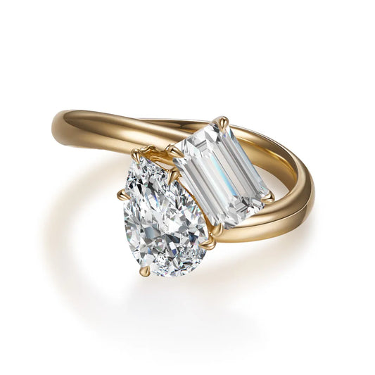 2.01 ctw Mixed-Cut Lab-Grown Diamond Ring in 18K Yellow Gold – APYFR0160-Y
