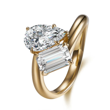 2.01 ctw Mixed-Cut Lab-Grown Diamond Ring in 18K Yellow Gold – APYFR0160-Y