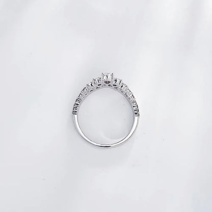 0.2 ct Crown Pear-Cut Lab-Grown Diamond Ring in PT950 Platinum