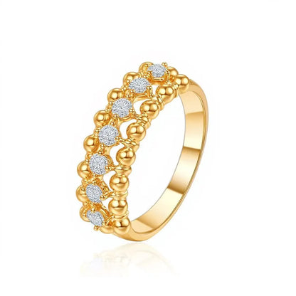 0.36 ctw Round-Cut Lab-Grown Diamond Band in 18K Yellow Gold – APYFR0167-Y