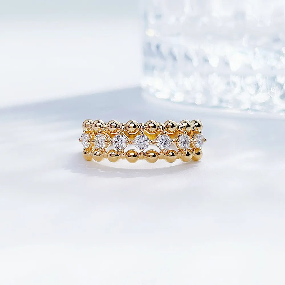 0.36 ctw Round-Cut Lab-Grown Diamond Band in 18K Yellow Gold – APYFR0167-Y