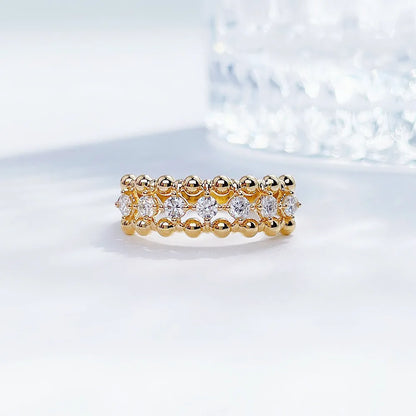 0.36 ctw Round-Cut Lab-Grown Diamond Band in 18K Yellow Gold – APYFR0167-Y