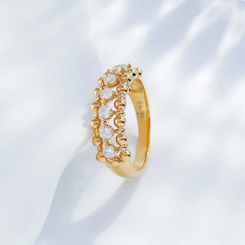 0.36 ctw Round-Cut Lab-Grown Diamond Band in 18K Yellow Gold – APYFR0167-Y