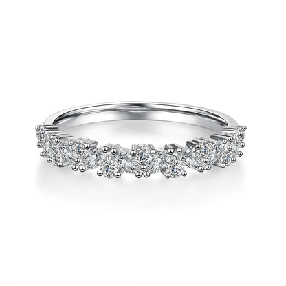 0.42 ctw Celestial Round-Cut Lab-Grown Diamond Band in PT950 Platinum