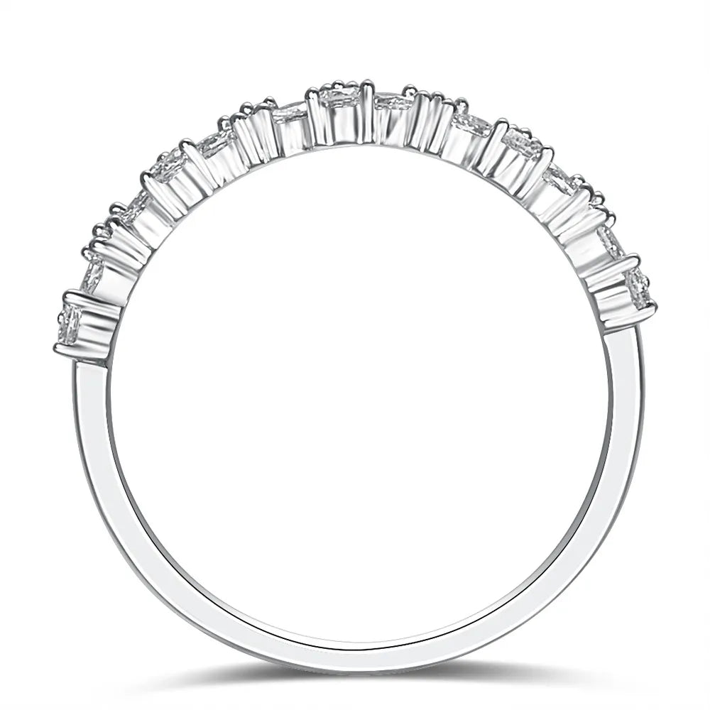 0.42 ctw Celestial Round-Cut Lab-Grown Diamond Band in PT950 Platinum