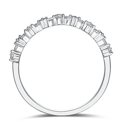 0.42 ctw Celestial Round-Cut Lab-Grown Diamond Band in PT950 Platinum