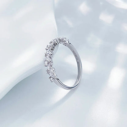 0.42 ctw Celestial Round-Cut Lab-Grown Diamond Band in PT950 Platinum