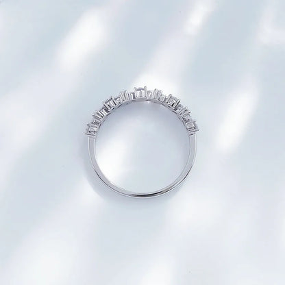 0.42 ctw Celestial Round-Cut Lab-Grown Diamond Band in PT950 Platinum