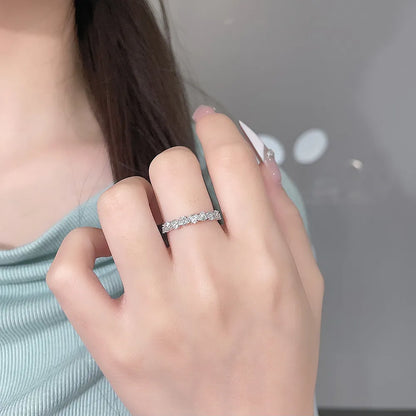 0.42 ctw Celestial Round-Cut Lab-Grown Diamond Band in PT950 Platinum