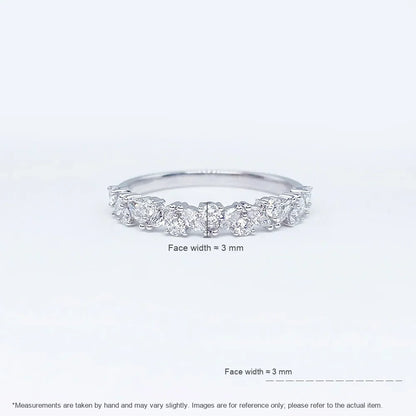 0.42 ctw Celestial Round-Cut Lab-Grown Diamond Band in PT950 Platinum