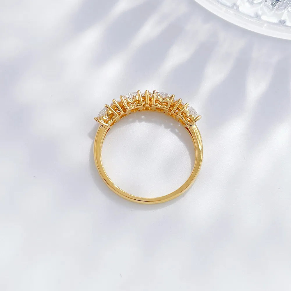0.45 ctw Celestial Marquise-Cut Lab-Grown Diamond Band in 18K Yellow Gold – APYFR0168-Y