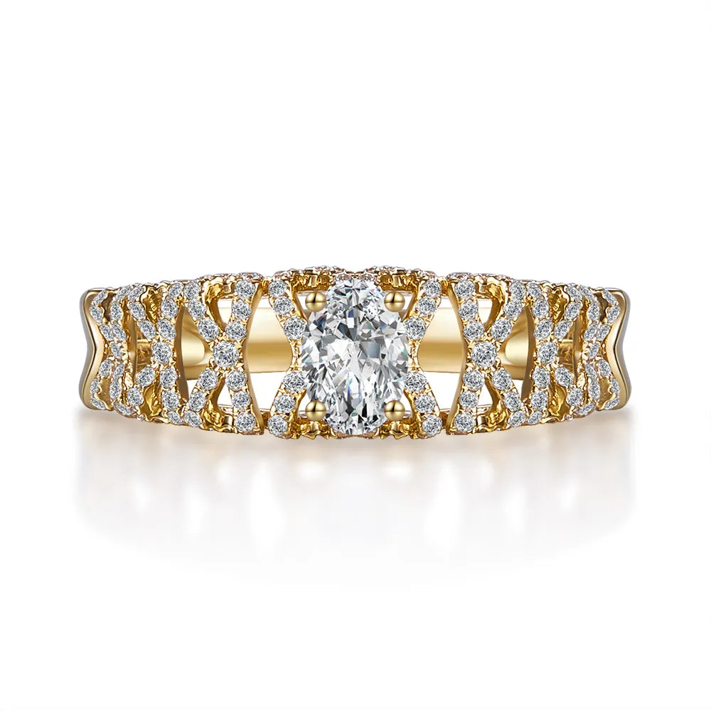 0.37 ct Four-Prong Oval-Cut Lab-Grown Diamond Ring in 18K Yellow Gold – APYFR0169-Y