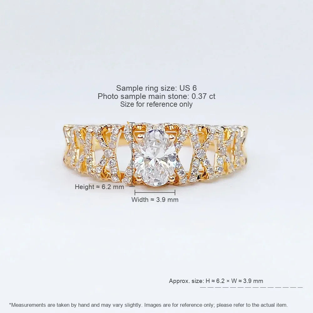 0.37 ct Four-Prong Oval-Cut Lab-Grown Diamond Ring in 18K Yellow Gold – APYFR0169-Y