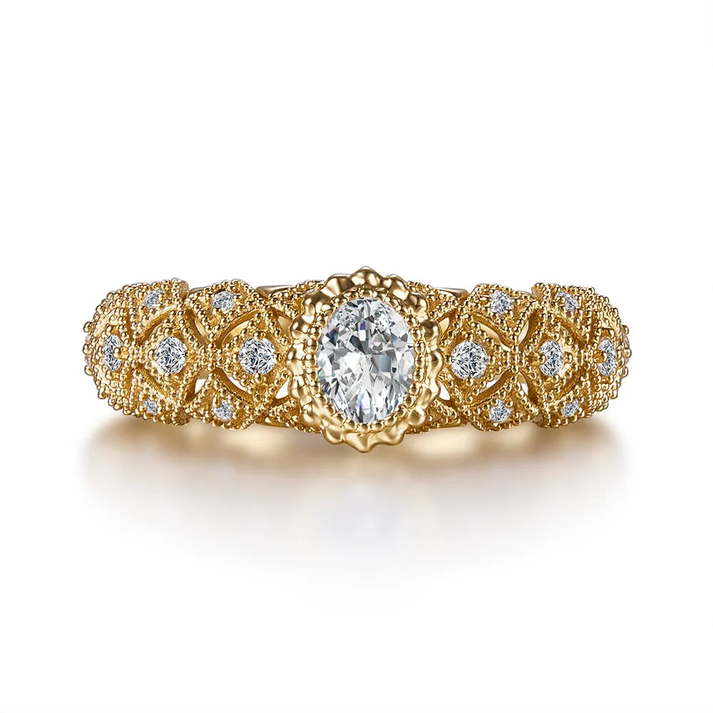 0.33 ct Celestial Oval-Cut Lab-Grown Diamond Ring in 18K Yellow Gold – APYFR0170-Y
