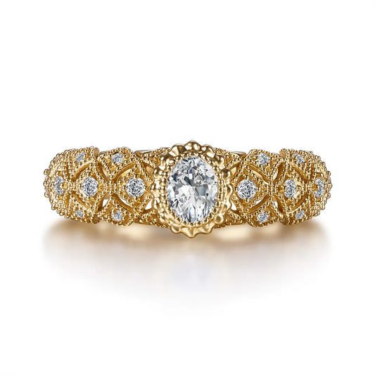 0.33 ct Celestial Oval-Cut Lab-Grown Diamond Ring in 18K Yellow Gold – APYFR0170-Y