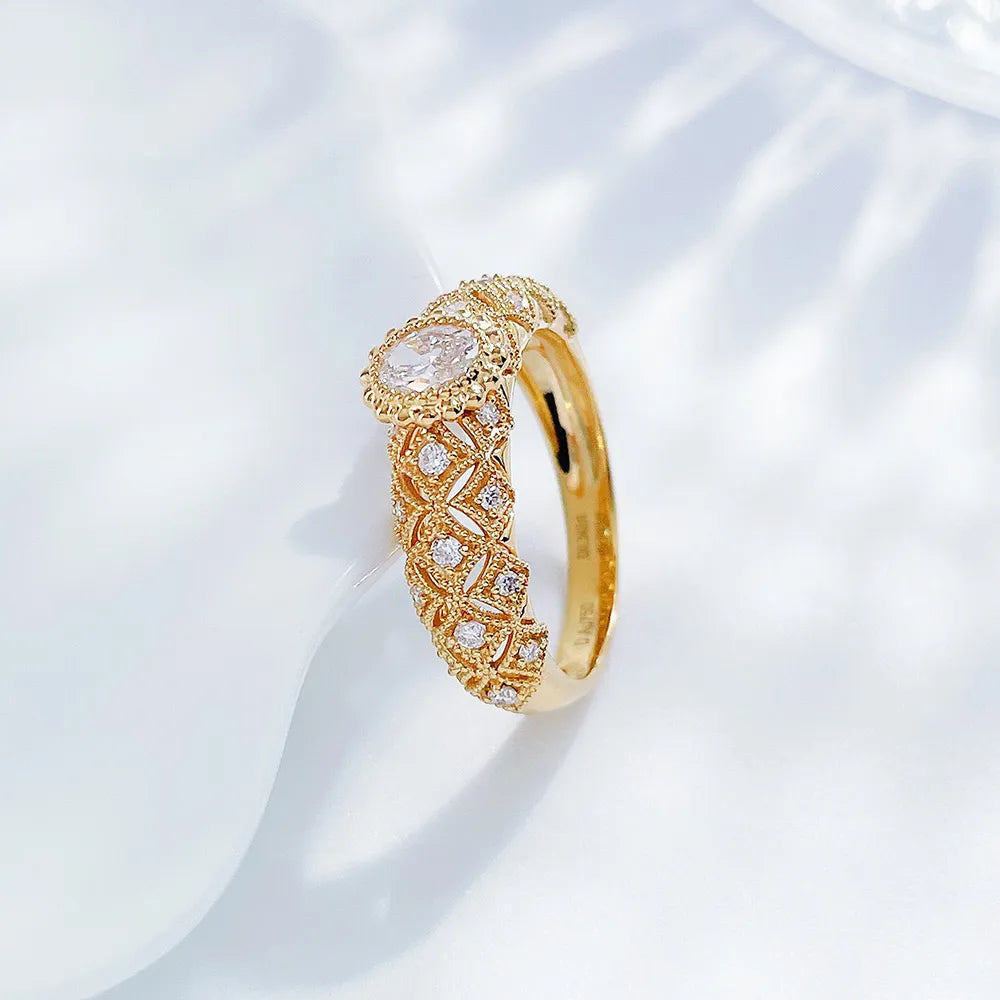 0.33 ct Celestial Oval-Cut Lab-Grown Diamond Ring in 18K Yellow Gold – APYFR0170-Y