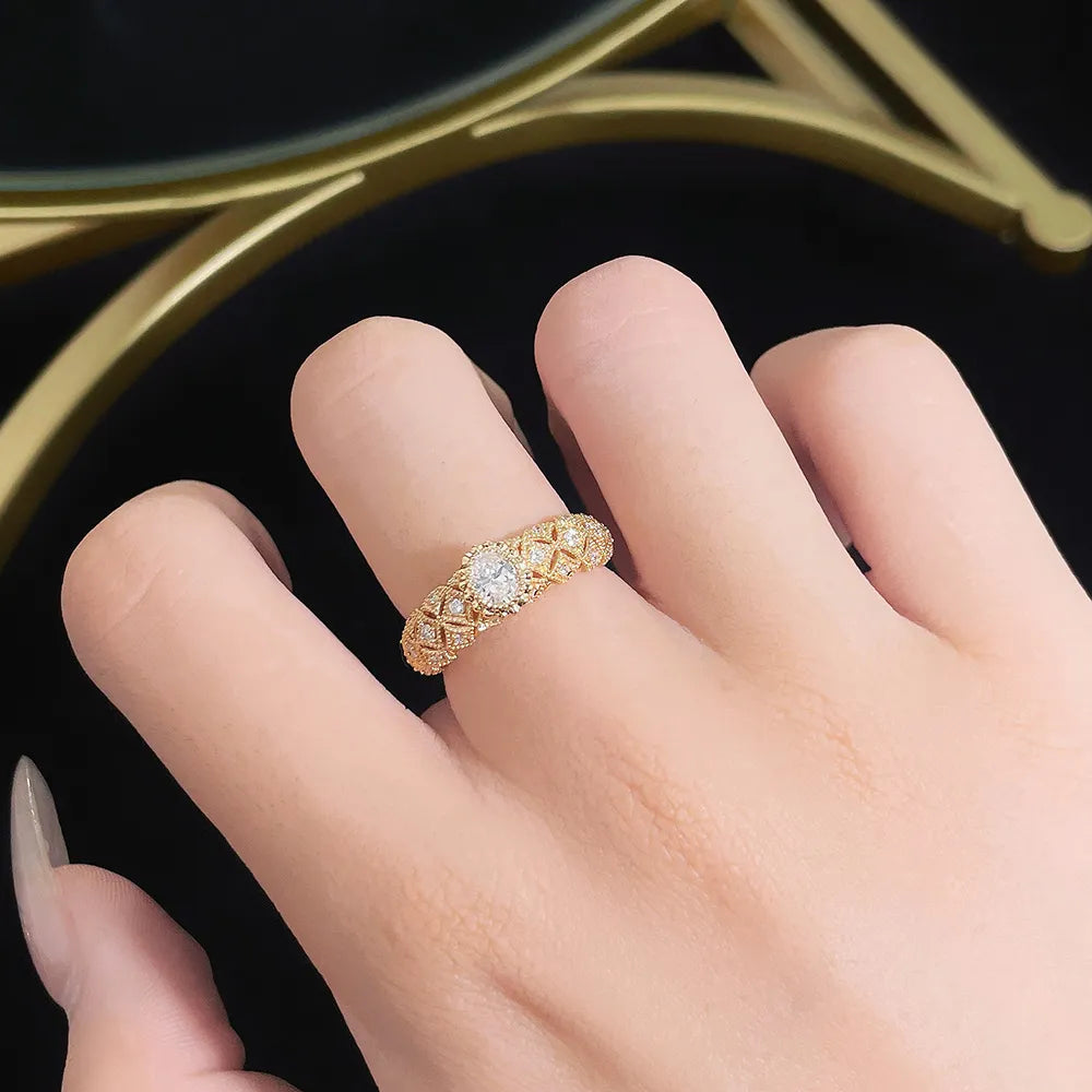 0.33 ct Celestial Oval-Cut Lab-Grown Diamond Ring in 18K Yellow Gold – APYFR0170-Y