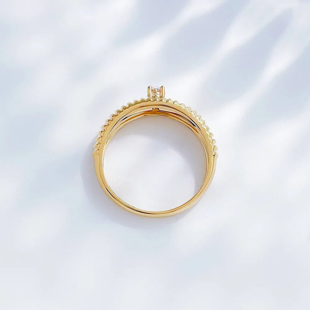 0.39 ct Minimalist Oval-Cut Lab-Grown Diamond Ring in 18K Yellow Gold – APYFR0172-Y