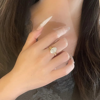 3.01 ct Minimalist Oval-Cut Lab-Grown Diamond Ring in 18K Yellow Gold – APYFR0176-Y