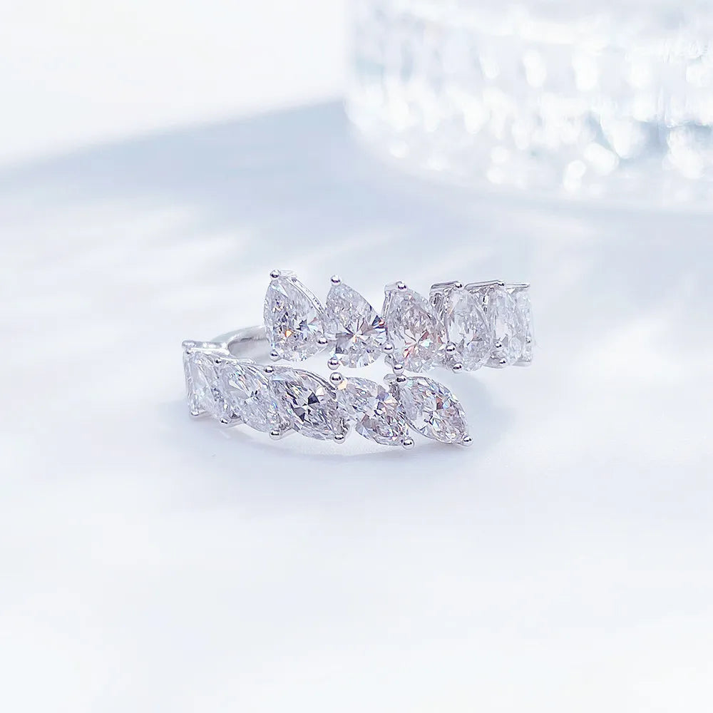 2.33 ctw Statement Mixed-Cut Lab-Grown Diamond Band in PT950 Platinum