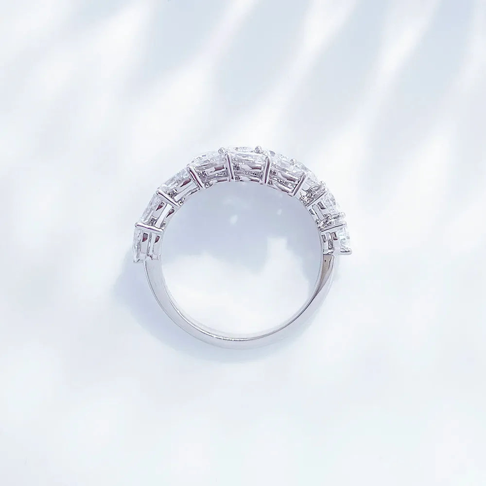 2.33 ctw Statement Mixed-Cut Lab-Grown Diamond Band in PT950 Platinum