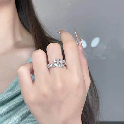 2.33 ctw Statement Mixed-Cut Lab-Grown Diamond Band in PT950 Platinum