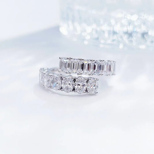 2.72 ctw Mixed-Cut Lab-Grown Diamond Band in PT950 Platinum