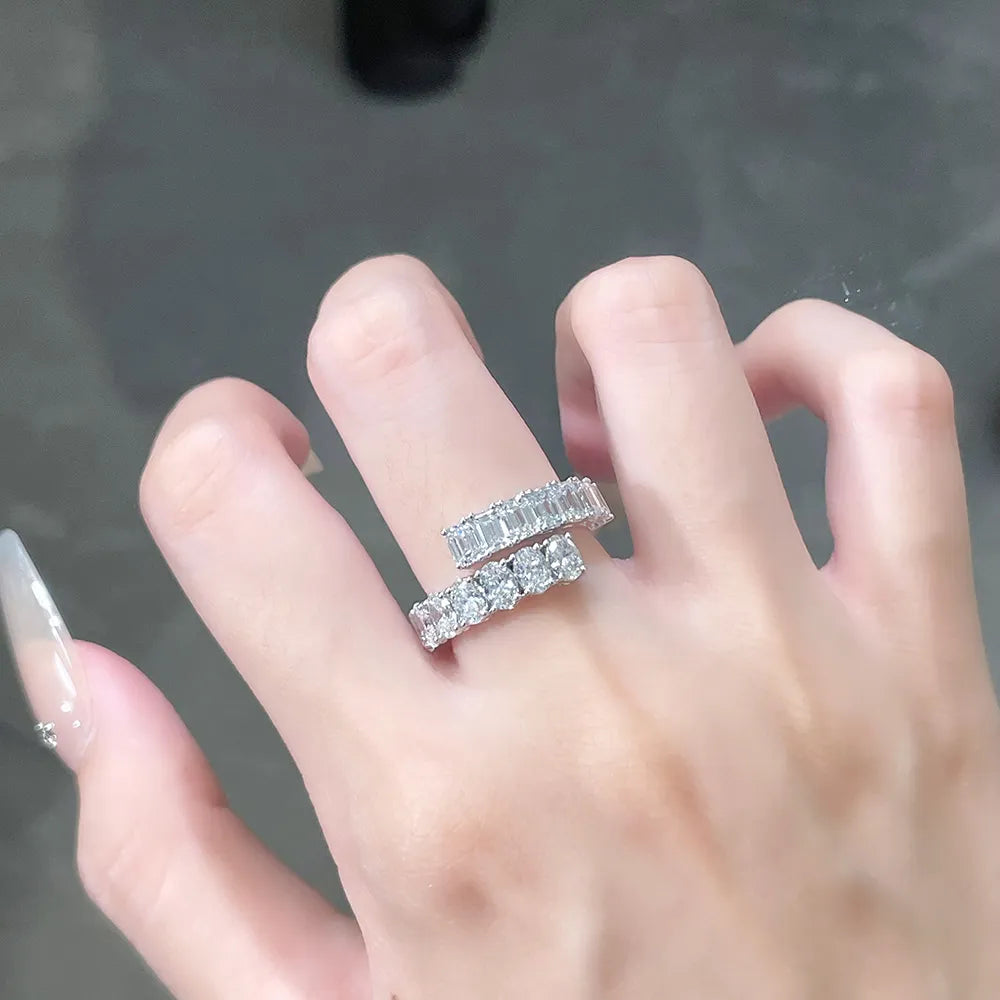 2.72 ctw Mixed-Cut Lab-Grown Diamond Band in PT950 Platinum