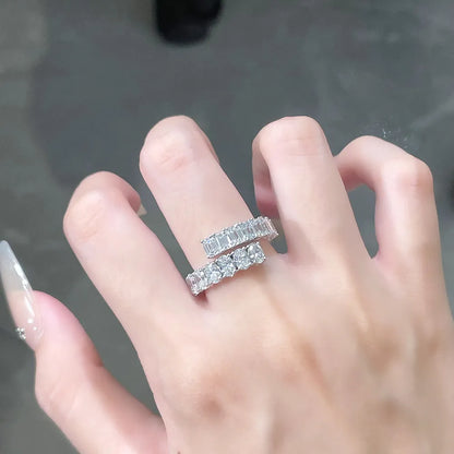 2.72 ctw Mixed-Cut Lab-Grown Diamond Band in PT950 Platinum