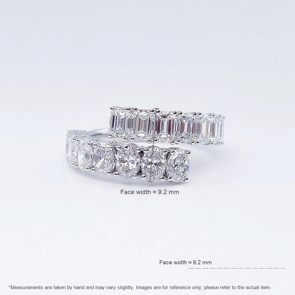 2.72 ctw Mixed-Cut Lab-Grown Diamond Band in PT950 Platinum