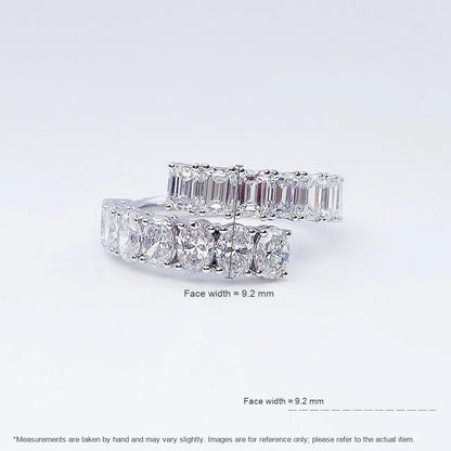 2.72 ctw Mixed-Cut Lab-Grown Diamond Band in PT950 Platinum