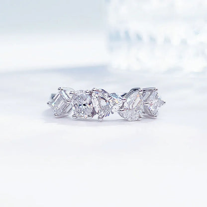1.09 ctw Mixed-Cut Lab-Grown Diamond Band in PT950 Platinum – APYFR0179-PT