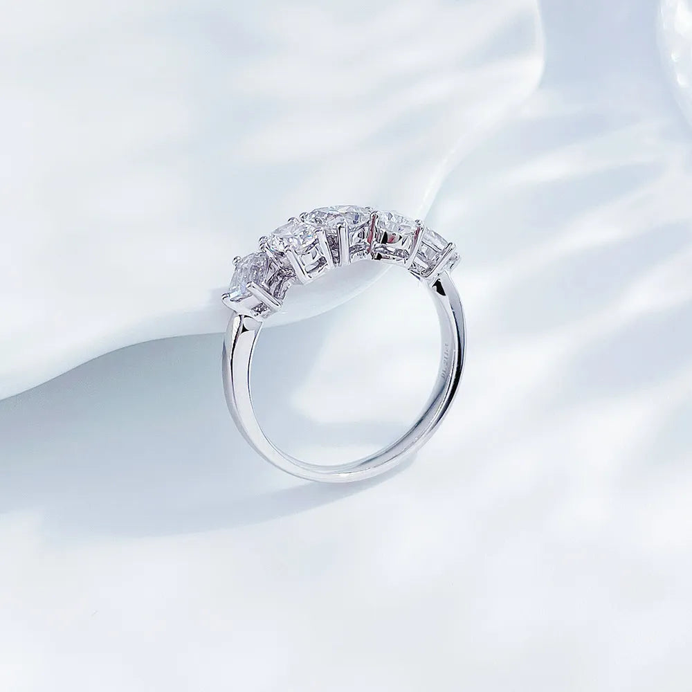 1.09 ctw Mixed-Cut Lab-Grown Diamond Band in PT950 Platinum – APYFR0179-PT