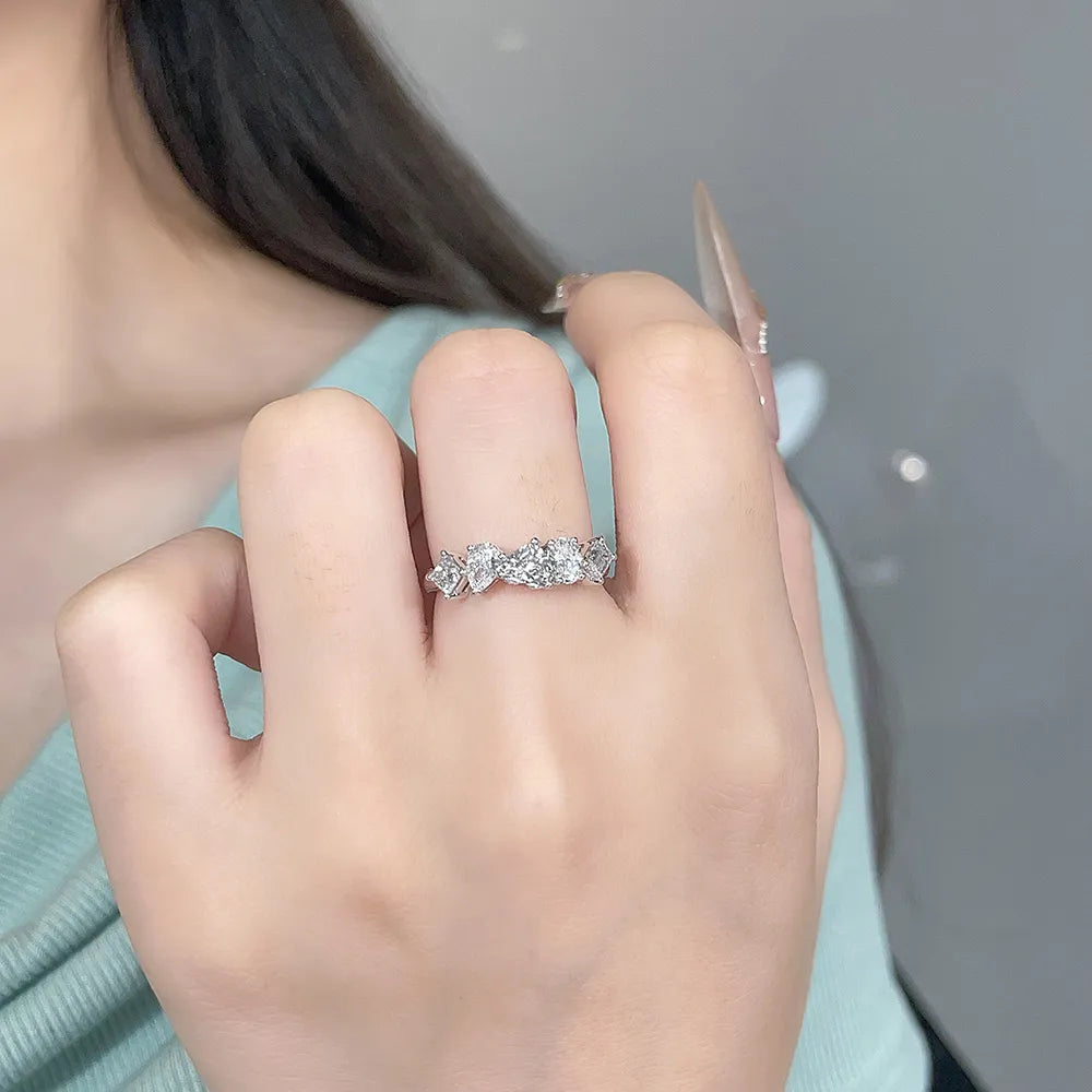 1.09 ctw Mixed-Cut Lab-Grown Diamond Band in PT950 Platinum – APYFR0179-PT