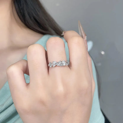 1.09 ctw Mixed-Cut Lab-Grown Diamond Band in PT950 Platinum – APYFR0179-PT