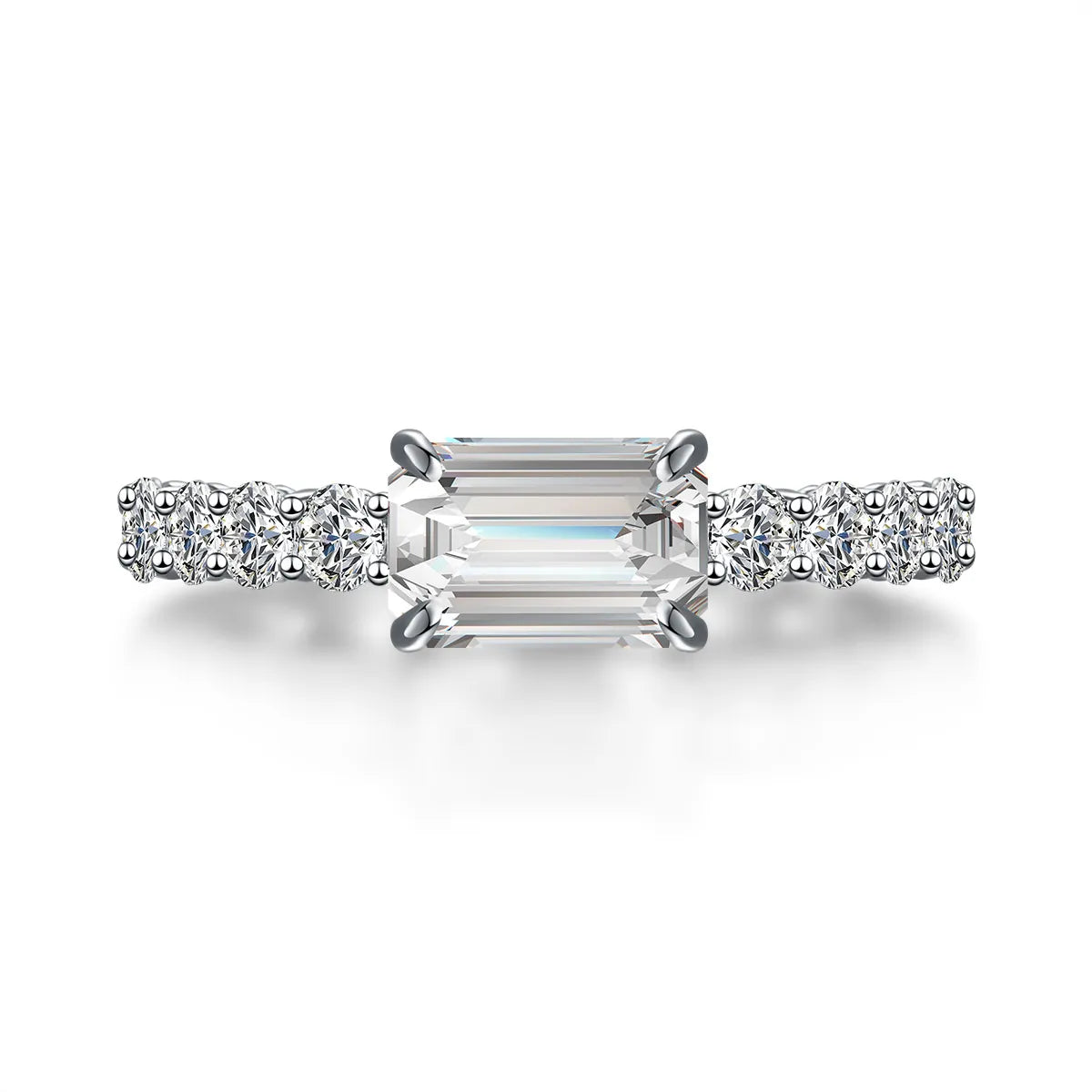 1.06 ct Emerald-Cut Lab-Grown Diamond Ring in PT950 Platinum – APYFR0180-PT