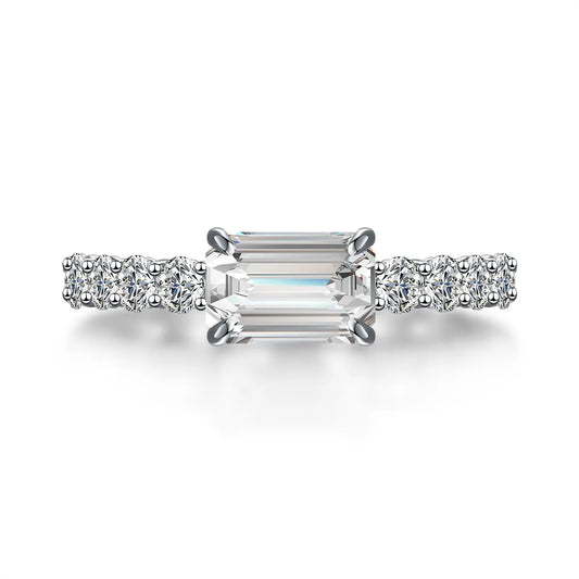 1.06 ct Emerald-Cut Lab-Grown Diamond Ring in PT950 Platinum – APYFR0180-PT