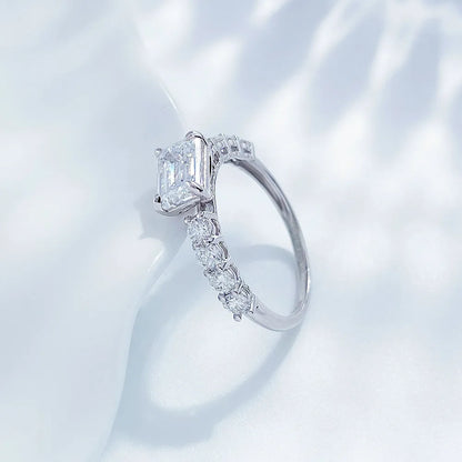 1.06 ct Emerald-Cut Lab-Grown Diamond Ring in PT950 Platinum – APYFR0180-PT