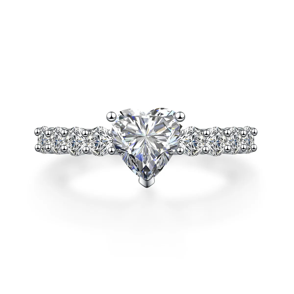 1.06 ct Heart-Cut Lab-Grown Diamond Ring in PT950 Platinum – APYFR0181-PT