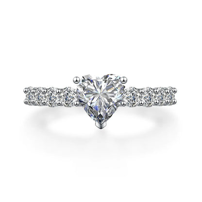 1.06 ct Heart-Cut Lab-Grown Diamond Ring in PT950 Platinum – APYFR0181-PT