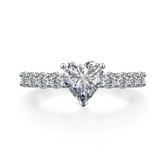 1.06 ct Heart-Cut Lab-Grown Diamond Ring in PT950 Platinum – APYFR0181-PT