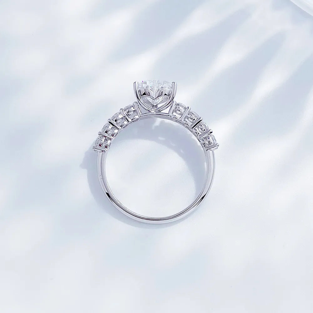 1.06 ct Heart-Cut Lab-Grown Diamond Ring in PT950 Platinum – APYFR0181-PT