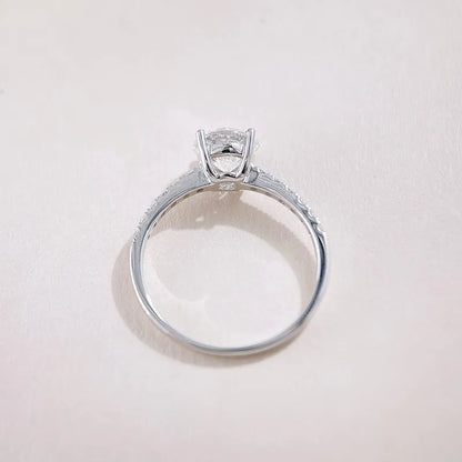 1.16 ct Classic Four-Prong Round-Cut Lab-Grown Diamond Ring in 18K White Gold